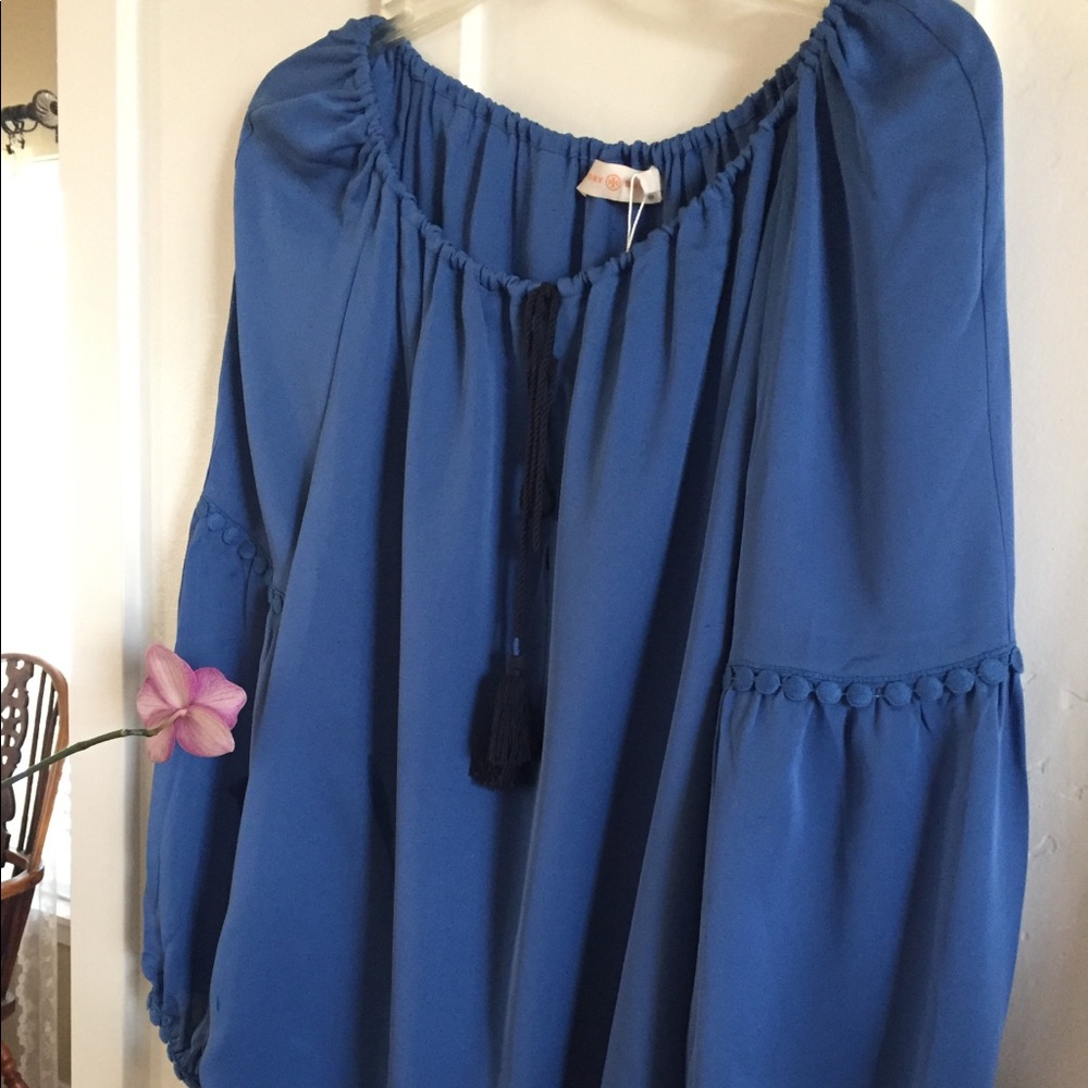 Tori Burch Evening Blue Tunic